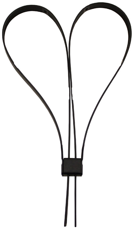 Kunststoffhandschellen, 10 St./P.,55 x 1,25cm, schwarz