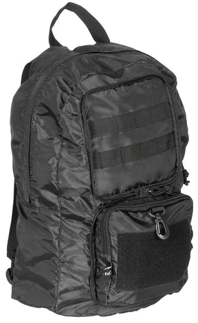 Rucksack, faltbar, schwarz