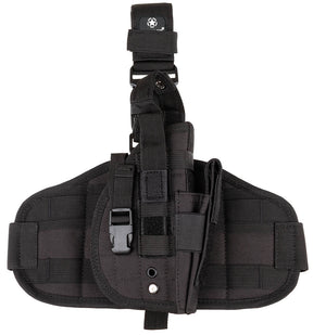 Pistolenbeinholster, "MOLLE", rechts, schwarz
