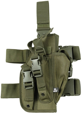 Pistolenbeinholster, oliv, rechts