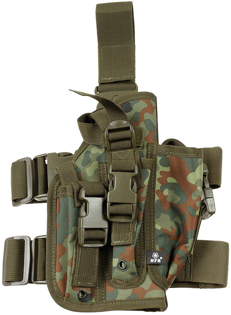 Pistolenbeinholster,flecktarn, rechts