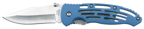 Klappmesser, Einhand, blau, Kunststoffgriff