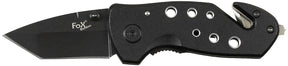 Klappmesser, Einhand, schwarz, Metallgriff