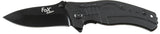 Klappmesser, Einhand, schwarz, Metallgriff