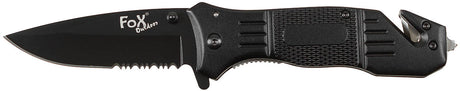Klappmesser, Einhand, schwarz, Metallgriff