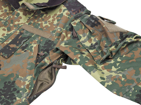 BW Kampfjacke, Einsatz/Übung, lang, flecktarn