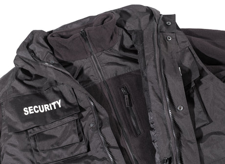 Jacke, "Security", schwarz, wasserdicht, antistatisch
