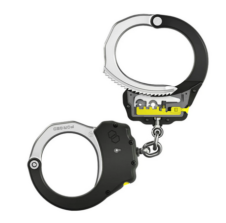 ASP - Handschelle Ultra Plus Cuff mit Kette aus Stahl (schwarz)