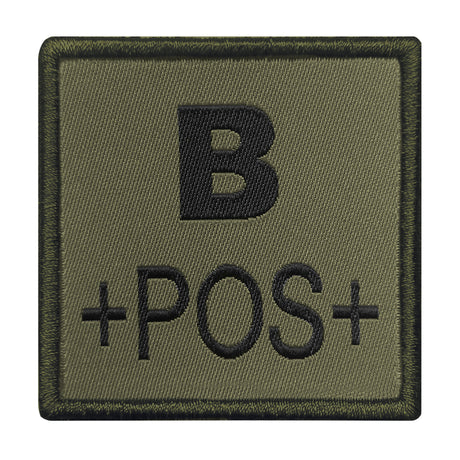A10 Equipment - Patch Blutgruppe B+ (oliv)