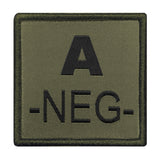 A10 Equipment - Patch Blutgruppe A- (oliv)