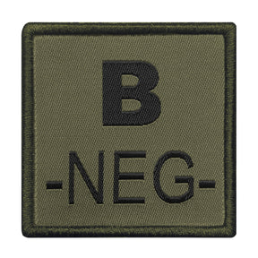 A10 Equipment - Patch Blutgruppe B- (oliv)
