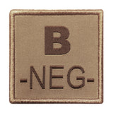 A10 Equipment - Patch Blutgruppe B- (tan)