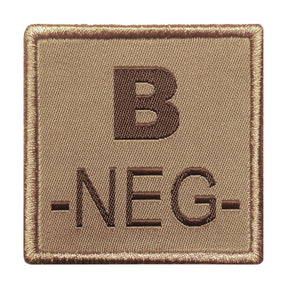 A10 Equipment - Patch Blutgruppe B- (tan)