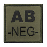 A10 Equipment - Patch Blutgruppe AB- (oliv)