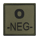 A10 Equipment - Patch Blutgruppe 0- (oliv)