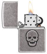 Zippo Feuerzeug - Stamped Skull