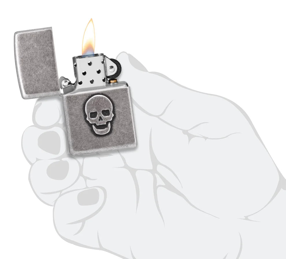 Zippo Feuerzeug - Stamped Skull