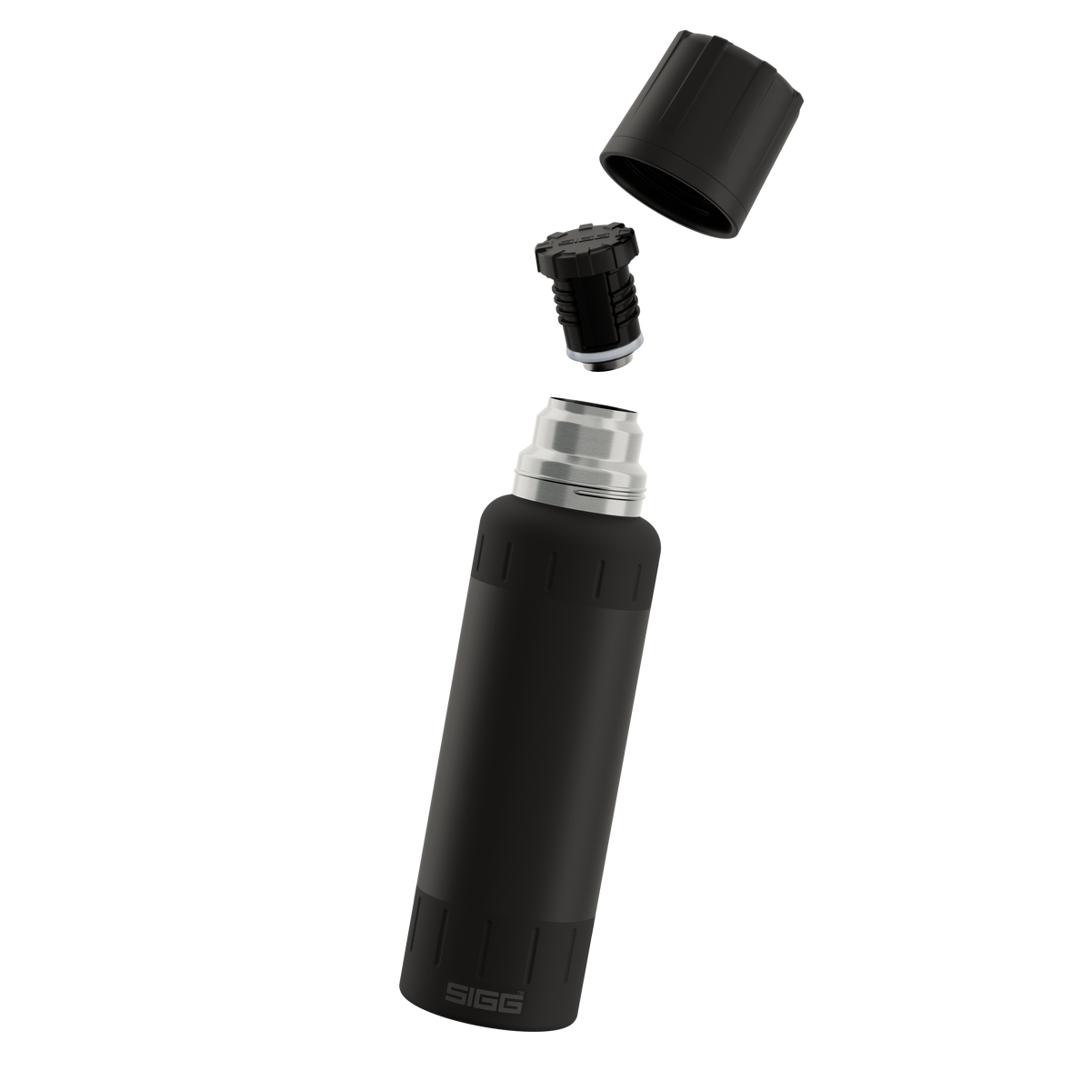 SIGG - Thermo Trinkflasche Alpine Star Black 1.0 L