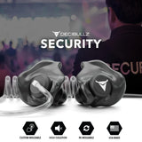 Decibullz - Surveillance Earpieces + Isolation Gehörschutz schwarz