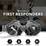 Decibullz - Surveillance Earpieces + Awareness Gehörschutz schwarz
