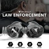 Decibullz - Surveillance Earpieces + Awareness Gehörschutz schwarz