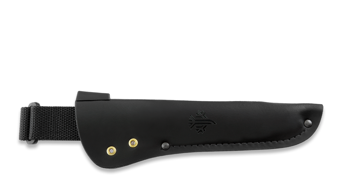 Peltonen Knives - M95 Ranger Puukko schwarz, PTFE Teflon, Lederscheide (schwarz)