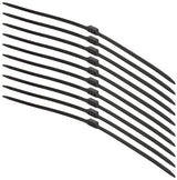 Kunststoffhandschellen, 10 St./P., 80 x 1,27cm,schwarz