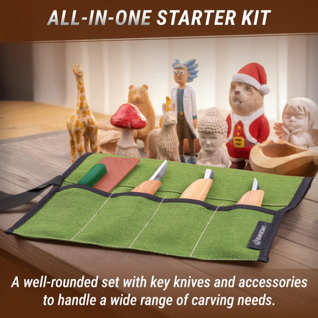 BeaverCraft - Starter Schnitz- und Kerb-Messer-Set