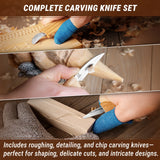 BeaverCraft - Starter Schnitz- und Kerb-Messer-Set
