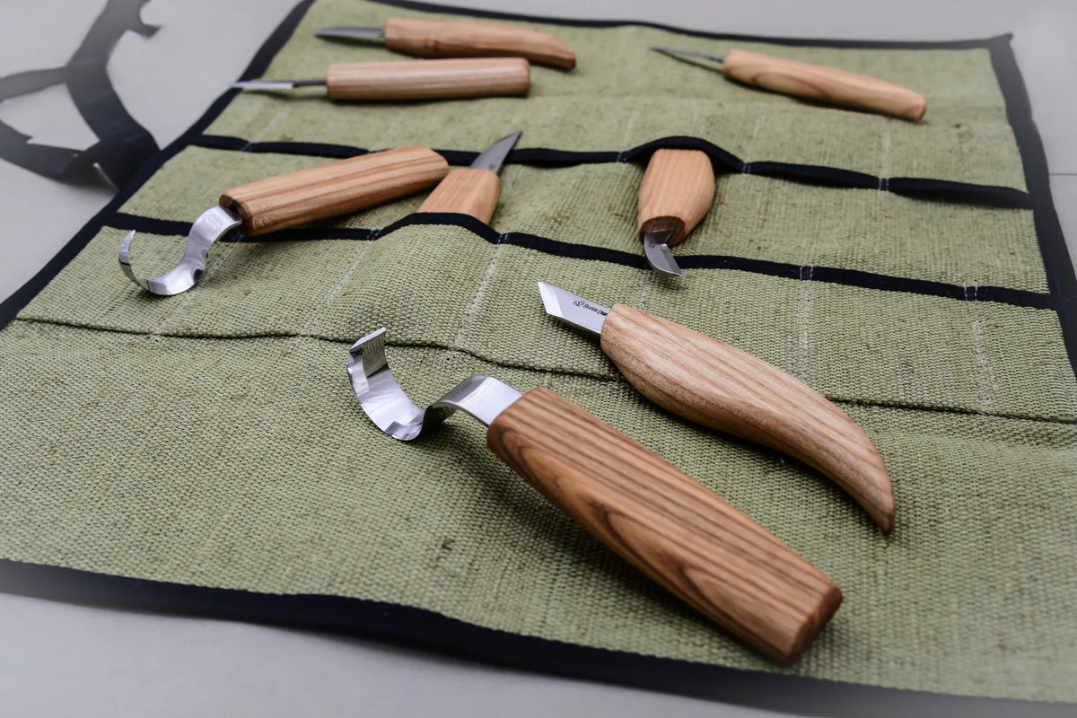BeaverCraft - S08 Holzschnitz-Set mit 8 Messern