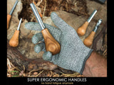 BeaverCraft - SC05 Handhobel-Set mit 6 Handmeisseln