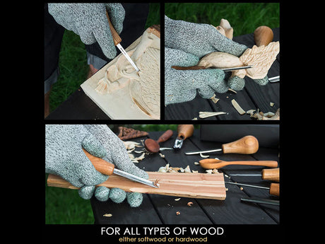 BeaverCraft - SC05 Handhobel-Set mit 6 Handmeisseln