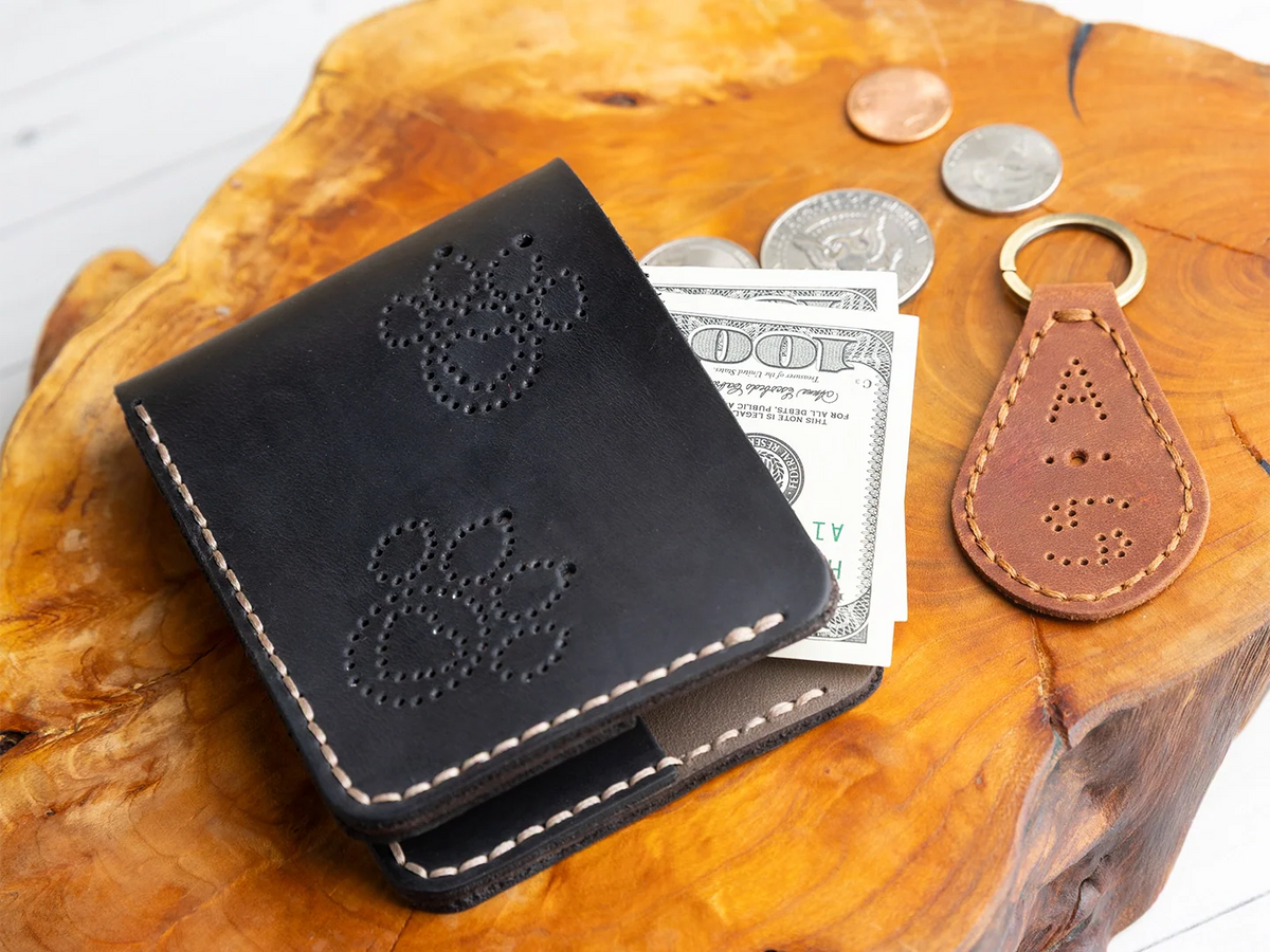 BeaverCraft - Lederhandwerk-Set „Wallet“ (Forest Brown)