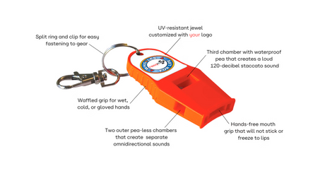 RES-Q-ME The Whistles for Life® - Notfallpfeife orange (120db)