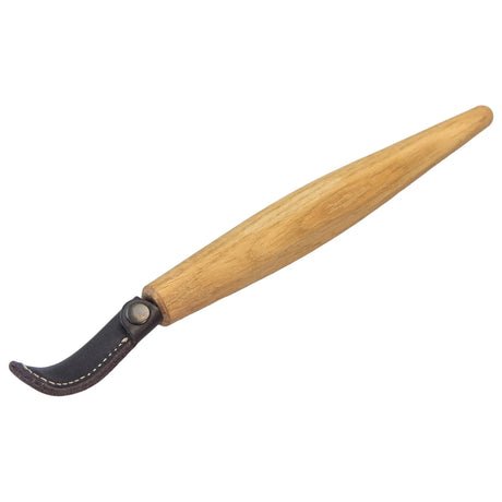 BeaverCraft - SK4LS Löffelschnitzmesser mit offener Kurve inkl. Lederscheide (Linkshänder)
