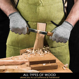 BeaverCraft - DK1S Zugmesser mit Lederscheide