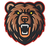 Klettabzeichen Grizzly bear - braun