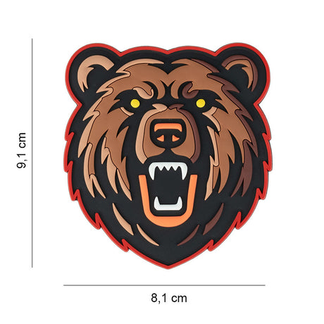 Klettabzeichen Grizzly bear - braun