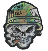 Klettabzeichen Skull Vietnam - color