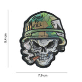 Klettabzeichen Skull Vietnam - color