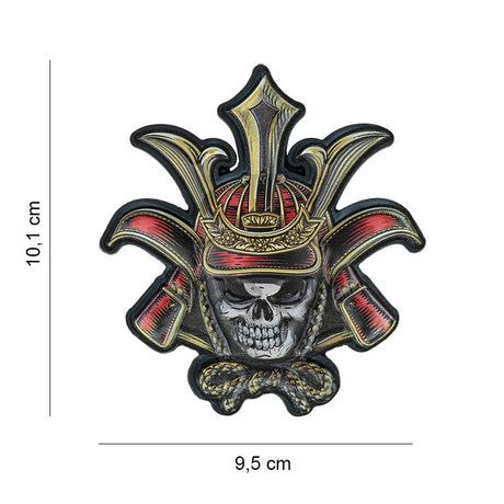 Klettabzeichen Skull Samurai - color