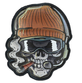 Klettabzeichen Skull Beanie warrior - color