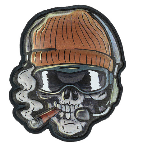 Klettabzeichen Skull Beanie warrior - color