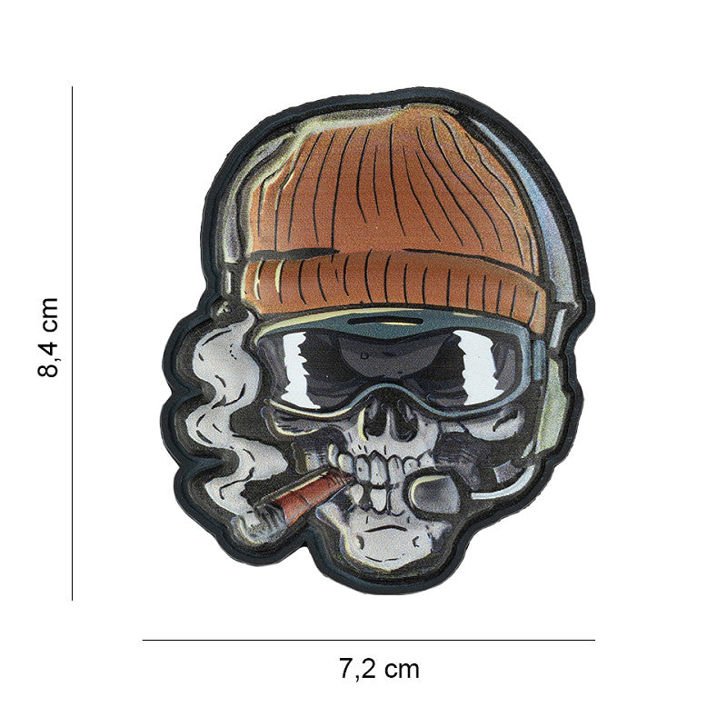 Klettabzeichen Skull Beanie warrior - color
