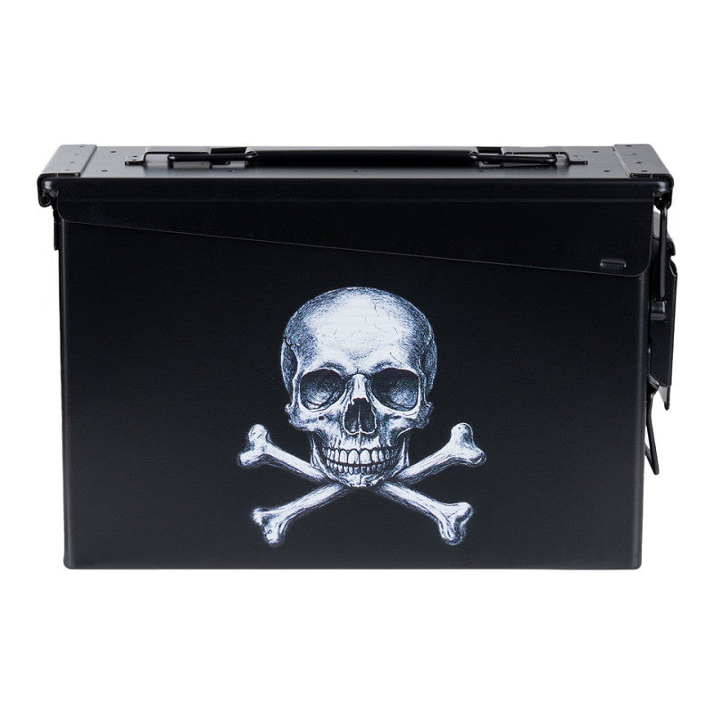 Munitionskiste Kal. 30mm - Skull and Bones (schwarz)