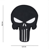 Klettabzeichen Punisher black - schwarz