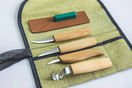 BeaverCraft - S48 Holzschnitzwerkzeug-Set (4-teilig)