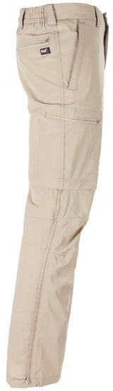 Hose, Kunstfaser, Beige, Cargo-Pants, Taschen