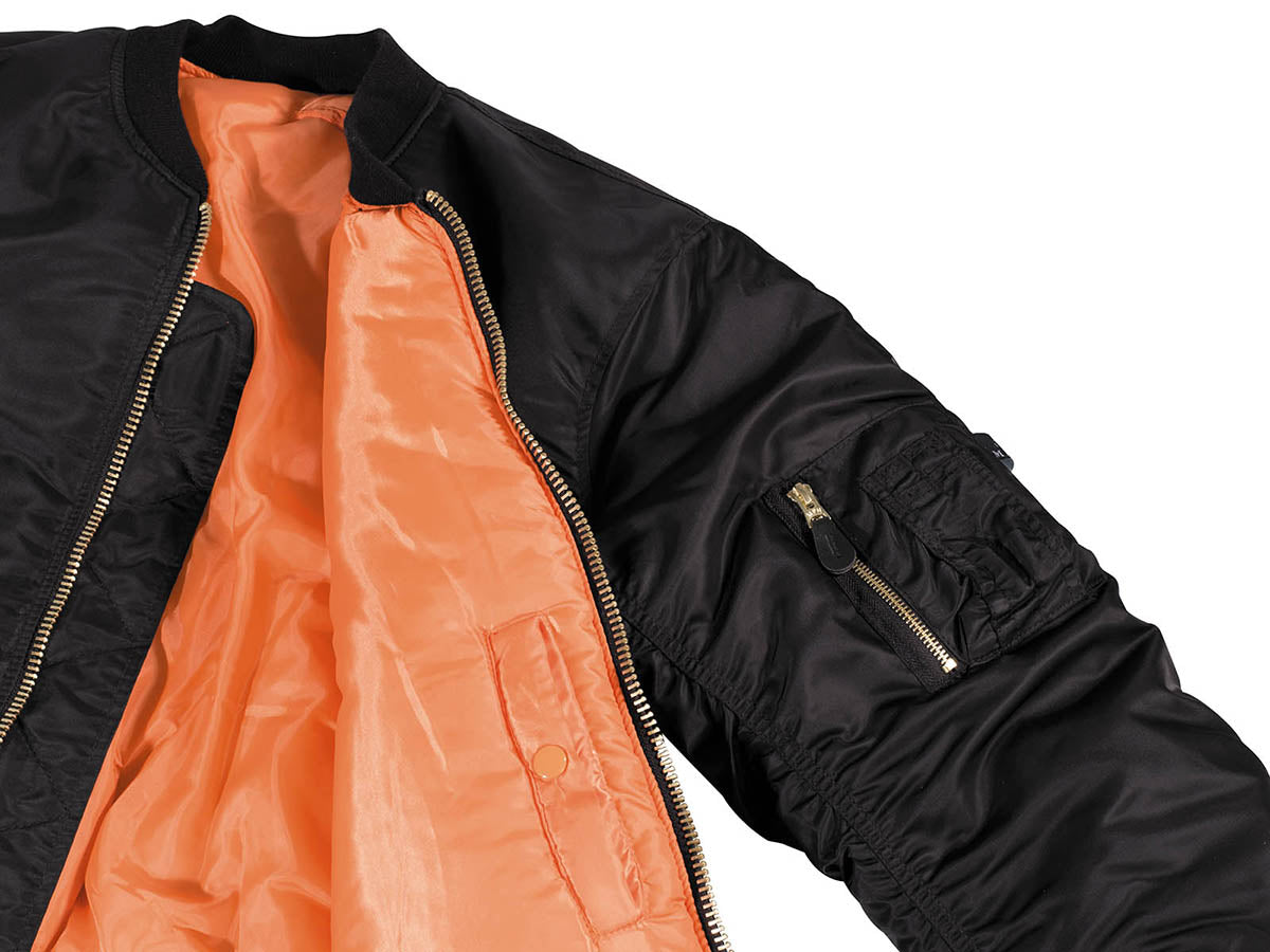 US Pilotenjacke MA1, schwarz