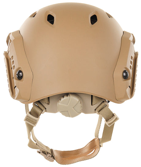 Taktischer Helm, Kopfverkleidung, Schutzhelm, Kinnriemen, Tan Farbe, Kopfschutz, Schutzhelm, Tarnfarbton, Gurtsystem, Verschl